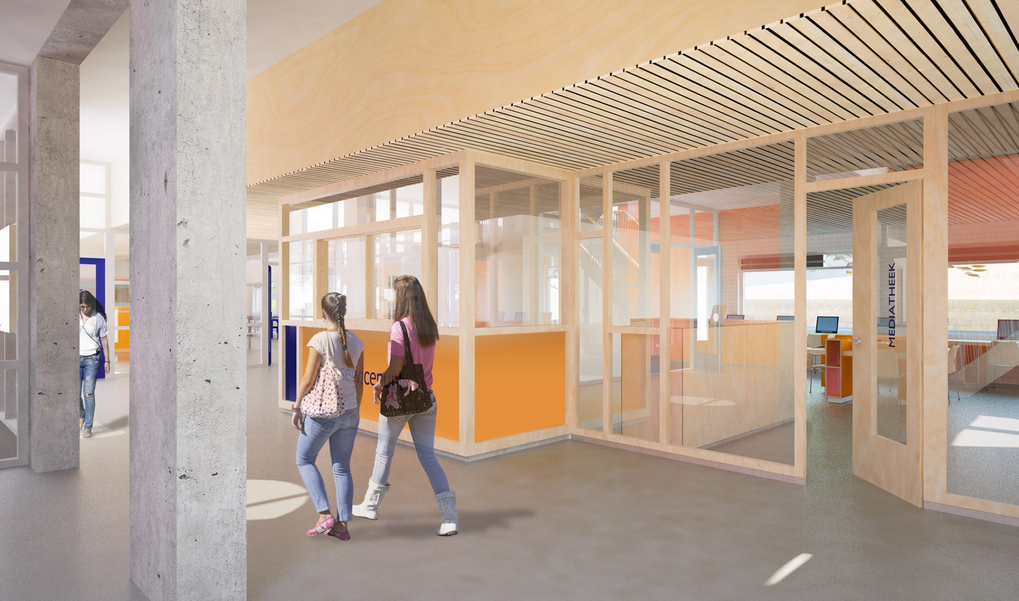 De Ontwerpwerkplaats, Gijs Niemeijer, Floor van Ditzhuyzen, Revitalisatie van Vredenburch College, transformatie schoolgebouw, verbouwing school, van Vredenburchcollege, revitalisatie school, transformatie school, interieurontwerp school, interieurarchitect school, interieurarchitect rotterdam, interior design school, ontwerp schoolmeubilair, transformatie schoolgebouw, verbouwing school