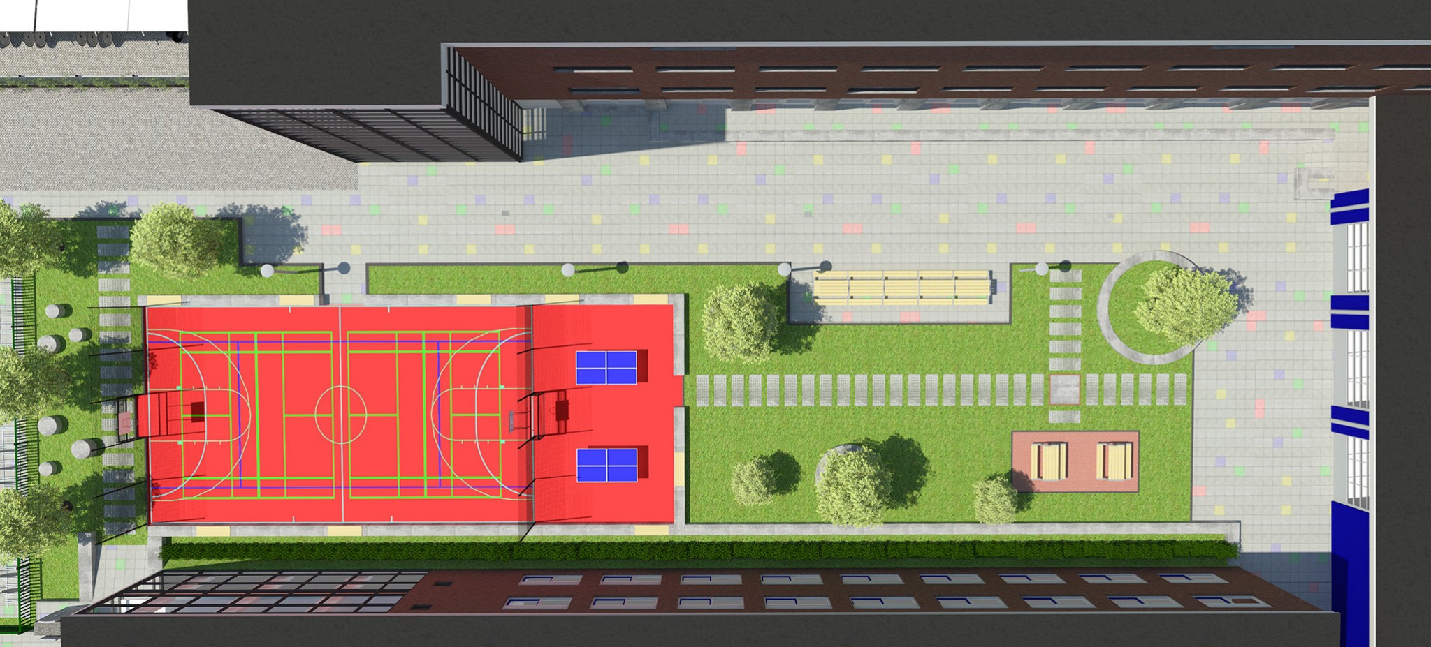 De Ontwerpwerkplaats, Gijs Niemeijer, Floor van Ditzhuyzen, Schoolplein van Vredenburch College, inrichting schoolplein, ruimtelijk ontwerp schoolplein, ontwerp schoolplein VVC, herinrichting plein VVC Rijswijk, publieke ruimte, inrichting schoolplein, ruimtelijk ontwerp schoolplein, ontwerp schoolplein, herinrichting schoolplein, ontwerp publieke ruimte, public space design, design for schools, 