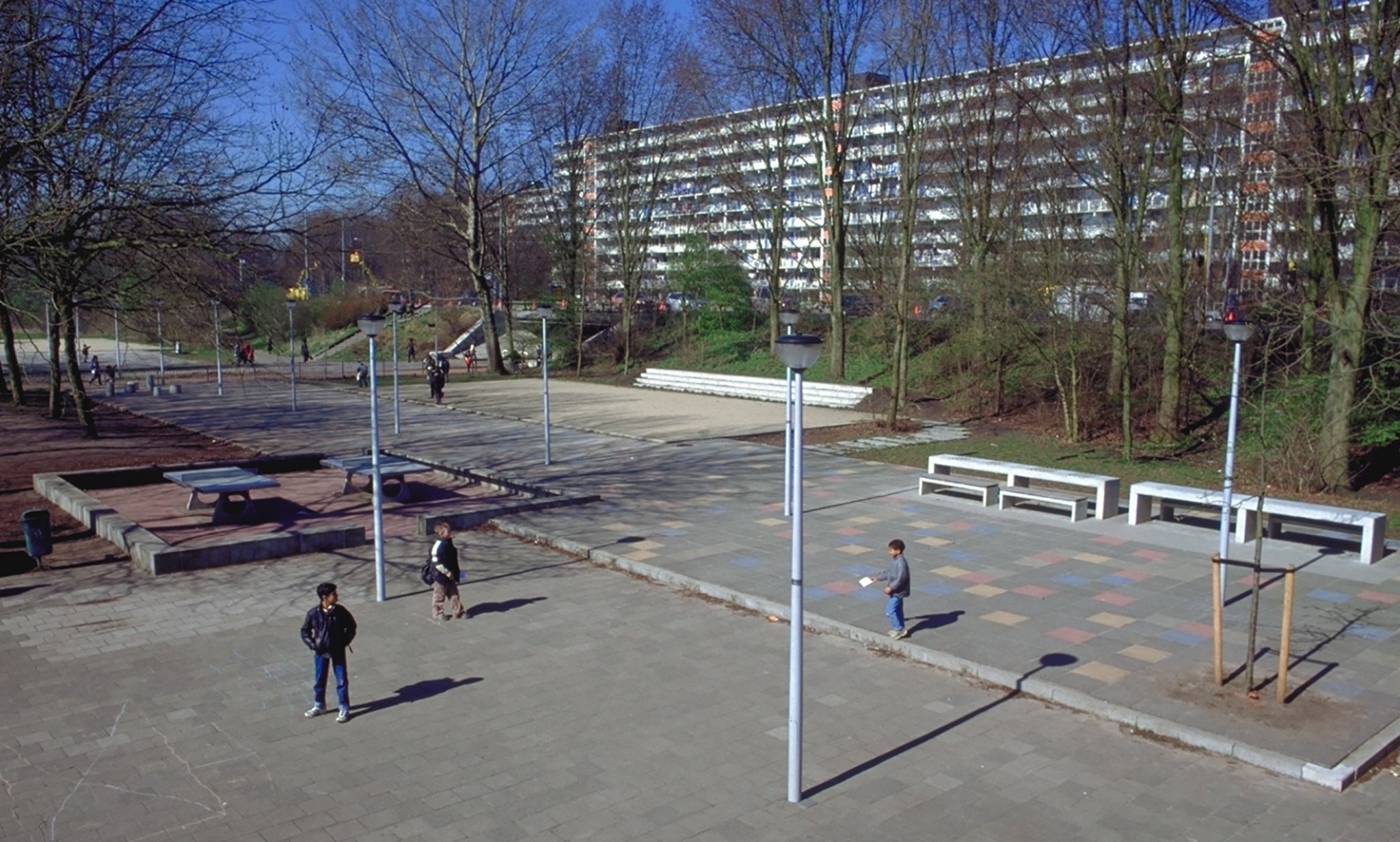 De Ontwerpwerkplaats, Gijs Niemeijer, Floor van Ditzhuyzen, Schoolpleinen Huntum, ontwerp schoolpleinen, inrichting publieke ruimte,, 