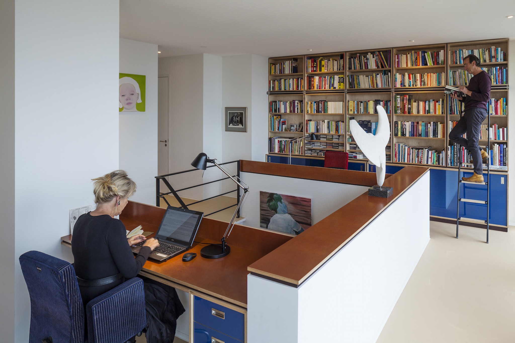 De Ontwerpwerkplaats, Gijs Niemeijer, Floor van Ditzhuyzen, Verticale Bibliotheek, interieurontwerp penthouse, ontwerp bibliotheek, interieurarchitect den haag, interieurarchitect rotterdam, verticale bibliotheek, verbouwing woonhuis, ontwerp bibliotheek, interieurarchitect, bibliotheekontwerp, verbouwing penthouse, gijs niemeijer, private library, interior design, interior designer