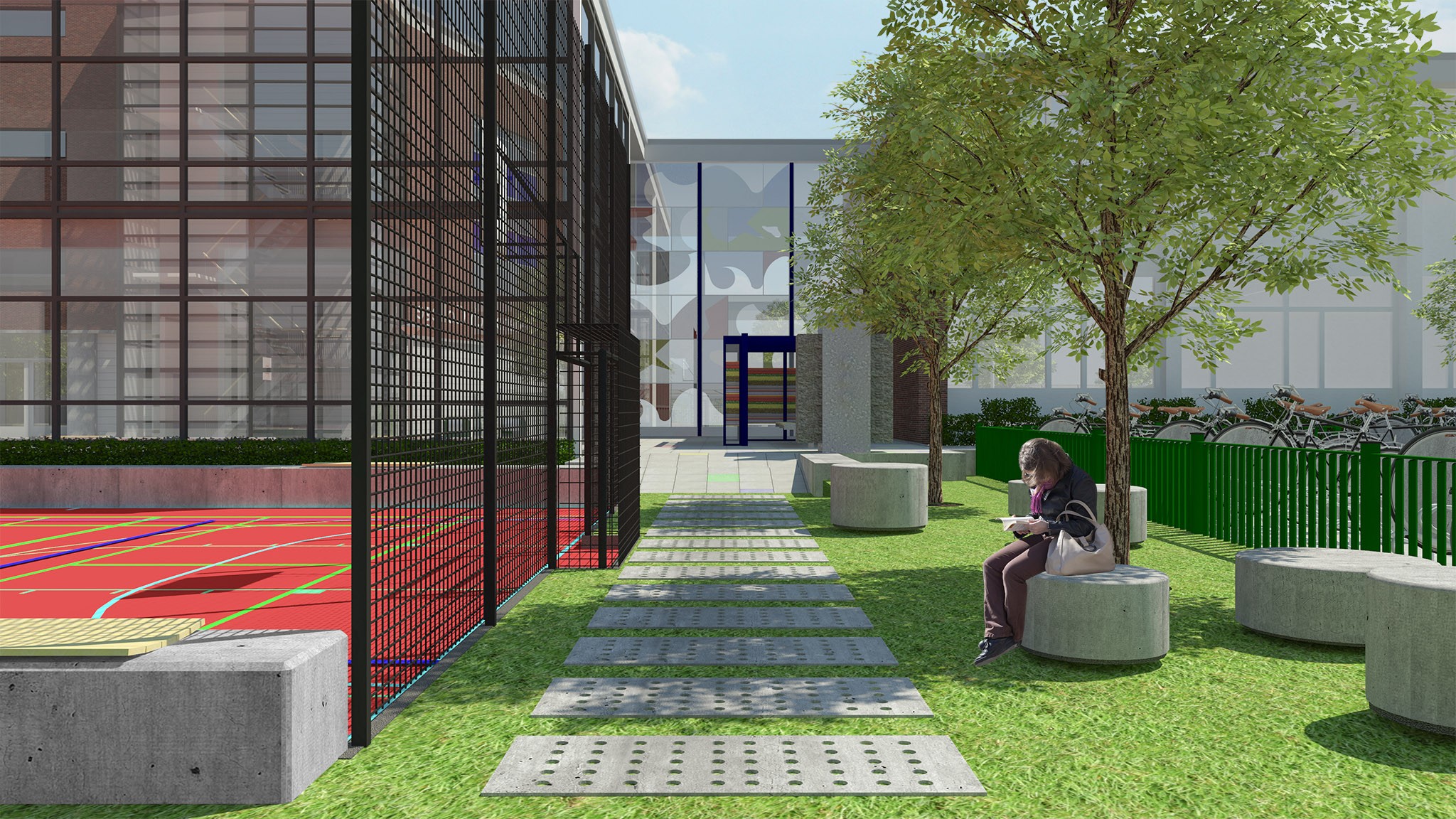 De Ontwerpwerkplaats, Gijs Niemeijer, Floor van Ditzhuyzen, Schoolplein van Vredenburch College, inrichting schoolplein, ruimtelijk ontwerp schoolplein, ontwerp schoolplein VVC, herinrichting plein VVC Rijswijk, publieke ruimte, inrichting schoolplein, ruimtelijk ontwerp schoolplein, ontwerp schoolplein, herinrichting schoolplein, ontwerp publieke ruimte, public space design, design for schools,